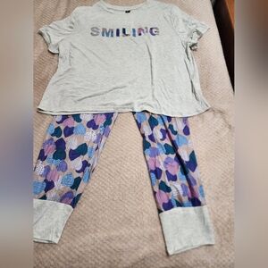 Heart Smiling TEE and pants  Pajamas